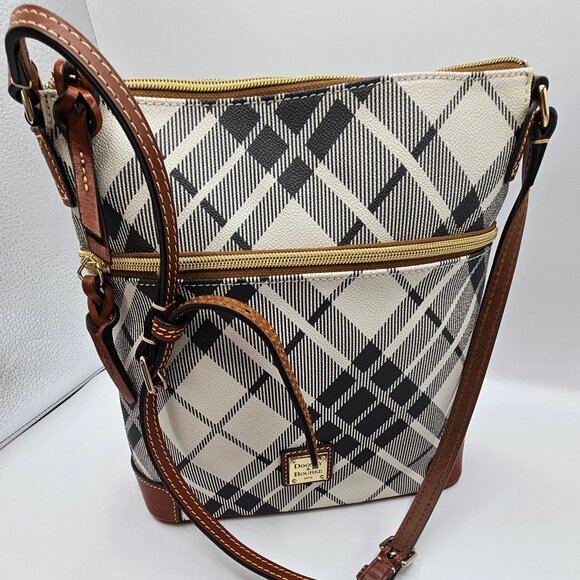 Women's Pebble Grain Crossbody Beige and Gray - Picture 9 of 12